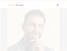 Tablet Screenshot of enricoferretti.com